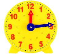 Aczyqws 24 Hour learning the time Teaching Clock for Children Colorful Educational Time Learning Clock with Graphics 10cm