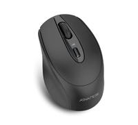 AD ADVANCE Feel Series: 2.4 GHz 1600 DPI Wireless Mouse / Nano USB Receiver / 4 Buttons and Scroll Wheel / Ultra-Quiet Clicks and Ergonomic Design / Compatible with Windows, MacOS (Black)