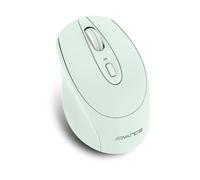 AD ADVANCE Feel Series: 2.4 GHz 1600 DPI Wireless Mouse / Nano USB Receiver / 4 Buttons and Scroll Wheel / Ultra-Quiet Clicks and Ergonomic Design / Compatible with Windows, MacOS (Green)