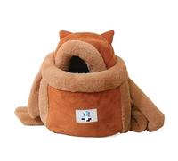 AD-BCrbgen Cat Carrying Case Pet Dog Carrying Pet Travel Carrying Cat Travel Carrying Lightweight Breathable For Medium Cats Small Cats Dogs Cat Dog Backpack Pet Carrying Bag(Brown,L-suit 3-5kg)