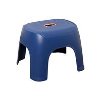 AD-BCrbgen Thickened Small Bench Nordic Style Simple Bathroom Stool Footstool Non-slip Square Stool For Bathroom Children Shower Seats (Color : Blue L)