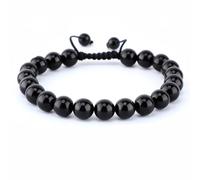 AD Beads Unisex 8mm Gemstone Bracelets Healing Macrame Adjustable 7-9 Inches || wear this healing natural gemstone bracelet help to erase your pain and fear || recover your energy|||, 3, Gemstone