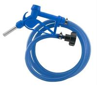 Ad-Blue Metal Fuel Gun Blue with ¾” Hose & Tank Adaptor Set - Ideal for refueling Vehicles, Machinery, and Equipment, The Fuel Gun ensures a Smooth and Reliable Operation Every time.