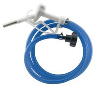 Ad-Blue Metal Fuel Gun White with ¾” Hose & Tank Adaptor Set - Ideal for refueling Vehicles, Machinery, and Equipment, The Fuel Gun ensures a Smooth and Reliable Operation Every time.