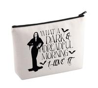 AD Family TV Series Merchandise Makeup Bag Morticia Fans Gift Horror Movie Lovers Gift with A Dark and Dreadful Morning Love It Cosmetic Bag (I Love It)