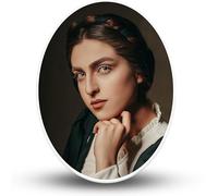 AD FONTES Memorial Picture Ceramic Portrait Photo, Personalized Porcelain Waterproof for Grave Decorations, Rectangular Plaque Urn Gravestone Monument Tombstone, Custom Tile Cameo Inserts