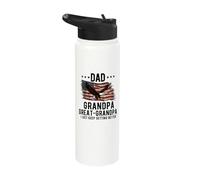 ad Grandpa Great Grandpa i just Keep Getting Better Day Stainless Steel Insulated Water Bottle