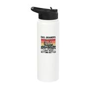 ad Grandpa Great Grandpa i just Keep Getting Better Day Stainless Steel Insulated Water Bottle