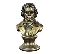 AD&HD Beethoven Bust Statue, Resin Casting Composer Bust Cold Cast Bronze Sculpture Figurines for Home Decoration Art Hobbyist (Color : Copper, Size : 18.5x15x30cm(7x6x12inch))