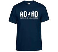 AD/HD Highway to Hey Look A Squirrel T-Shirt Men's Funny ADHD ACDC ADSR Tee Top