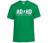 AD/HD Highway to Hey Look A Squirrel T-Shirt Men's Funny ADHD ACDC ADSR Tee Top
