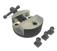 AD INTERNATIONAL 100 mm Round Vise for 4" (100 mm) Rotary Milling Indexing Table with 3 x M6 T Nuts Bolts - Hardware Clamp Vise