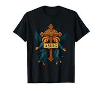 Ad Maiorem Dei Gloriam IHS Catholic Christogram Latin T-Shirt