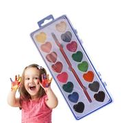 Ad Per San Painting Set, Heart Shaped Painting Set - Heart Shaped Painting Palette Kit, Unique Craft Painting Kits On Foil
