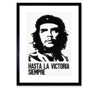 AD PROPAGANDA CUBA CHE GUEVARA ICON REVOLUTION VICTORY FRAMED PRINT F12X5842