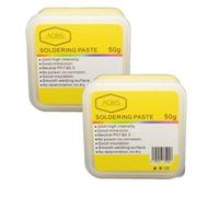 AD&S Soldering Flux Paste 2 x 50g, Electrical Solder Flux, No-Clean Solder Grease Professional Mechanic Welding Repair Tool for Phone SMD PCB BGA PGA (Lead Free)