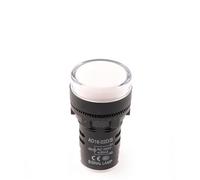 AD16-22 22mm Panel LED Power Indicator Signal Light 12V 24V 110V 220V 380V 1Pcs(22 White,110V)