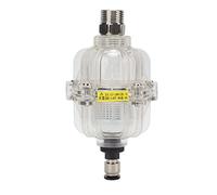 AD400 Transparent Air Compressor Filter, 1/2in Oil Water Separator with Automatic Drain Valve, 0.3-1.2 MPa Pressure Range, for Industrial & Workshop Use
