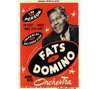 AD57 Vintage 1950's Fats Domino Rock n Roll Music Concert Advertisement Poster - A4 (297 x 210mm) 11.7" x 8.3"