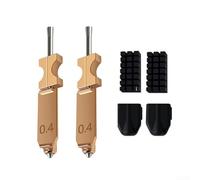 AD5X Hot End Extrusion Nozzle Throat for FlashForge AD5X for 3D Printer, All-Metal High Temp Resistant up to 300°C, Quick Disassembly Kit with Brushes and Covers, 2-Pack(A)