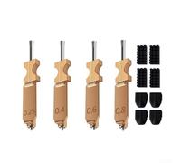 AD5X Hot End Extrusion Nozzle Throat for Flashforge Printer, All-Metal High Temp Resistant up to 300°C, Quick Disassembly Heating Block-Component, 2 Pack(B)