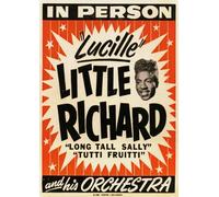 AD66 Vintage 1950's Little Richard And His Orchestra Concert Advertisement Poster - A4 (297 x 210mm) 11.7" x 8.3"