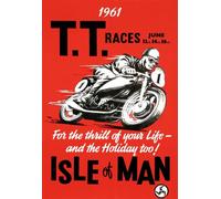 AD71 Vintage 1960's Isle Of Man TT Motorbike Racing Poster Re-Print - A4 (297 x 210mm) 11.7" x 8.3"