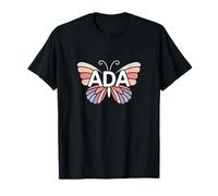 Ada Butterfly - Personalized Cute Name Word Art T-Shirt