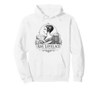 Ada Lovelace First Programmer Portrait Science Pioneer Pullover Hoodie