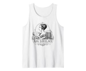 Ada Lovelace First Programmer Portrait Science Pioneer Tank Top