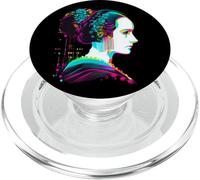 Ada Lovelace Iconic Portrait from the Future PopSockets PopGrip for MagSafe