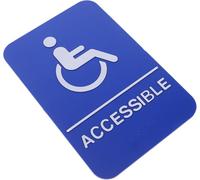 Ada Wheelchair Accessible Braille Door Sign, Self-Adhesive Disability Restroom Label, Unisex Bathroom Entrance Sign for Business and Public Spaces Dexterous and Professional