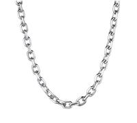 Adabele 304 Grade Surgical Stainless Steel 2mm 3mm 4mm Diamond Cut Cable Link Chain Necklace 18 20 22 Inch Tarnish Resistant Women Men Jewelry, 22 Inch - 5pcs, Stainless Steel, No Gemstone