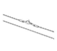 Adabele 304 Grade Surgical Stainless Steel 2mm 3mm Diamond-Cut Rope Chain Necklace 18 20 22 Inch Tarnish Resistant Waterproof Women Men Jewelry, 26 Inch - 5pcs, Stainless Steel, No Gemstone