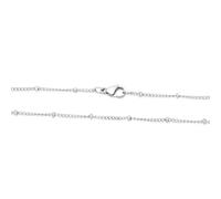 Adabele 304 Grade Surgical Stainless Steel Satellite Bead Station Chain Necklace Cable/Curb 18 20 22 Inch Tarnish Resistant Hypoallergenic Women Jewelry, 18 Inch - 2pcs, Stainless Steel, No Gemstone