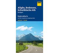 ADAC Regionalkarte 15 Allgäu, Bodensee, Schwäbische Alb 1:150.000: Stuttgart
