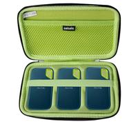 Adada Hard Case for SanDisk 500GB / 250GB / 1TB / 2TB Extreme Portable SSD (Black+Green, Case for 3 Hard Drives)