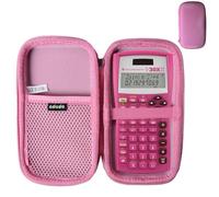 Adada Hard Travel Case for Texas Instruments TI-30XIIS Scientific Calculator (Only Case) (Pink)