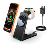ADADPU 3 in 1 MagSafe Charger for Apple Devices, 30W Power Adapter Included | Wireless Charger for iphone 18/17/16/15/14/13/12 Series,Charging Station for AirPods Pro 4 3 2,iphone Charger for Apple Watch