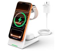 ADADPU 3 in 1 Wireless Charging Station, 15W Fast Mag-Safe Charger Stand
