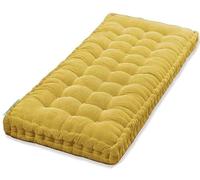 adadvo Bench Cushion 150 x 40 120 100cm 48 36 60 16 inch for Outdoor Furniture Porch Swing Cushions Bench Cushion Outdoor 135 150 90 130 160cm Garden Bench Seat Cushion(Yellow,155x55 cm 61x22 in)