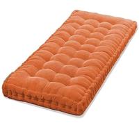 adadvo Bench Cushion 150 x 40 120 100cm 48 36 60 16 inch for Outdoor Furniture Porch Swing Cushions Bench Cushion Outdoor 135 150 90 130 160cm Garden Bench Seat Cushion(Orange,150x35 cm 59x14 in)