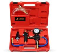 ADAFIRST Coolant Vacuum Refill Kit, Cooling System Radiator Vacuum Purge & Fill Tool Set, Automotive Coolant Filler with Universal Adapter Hoses for Car Motorcycle Truck Airlift Use Red