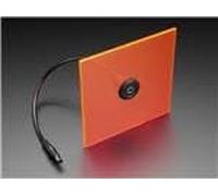 Adafruit Accessories Adafruit Accessories Round Panel Mount 5.5 mm/2.1 mm DC Barrel Jack Extension Cable - 30 cm Long