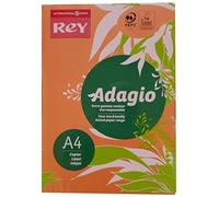 Adagio 30216 A4 80 gsm Rey Paper - Deep Orange (Pack of 500 Sheets)