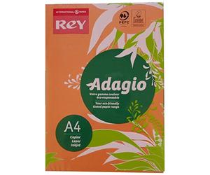 Adagio 30216 A4 80 gsm Rey Paper - Deep Orange (Pack of 500 Sheets)