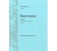 Adagio in Db major Piano reduction clarinet and piano Baermann formerly ascribed