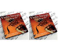 Adagio Pro - Violin Strings - 4/4 Classic Silver Violin String Set/Pack With Ball Ends For Concert Tuning. Expert to Beginners. (Pack of 2)