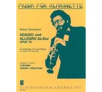 Adagio und Allegro As-Dur op. 70 Robert Schumann Book [Softcover] Clarinet and P