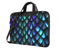 ADAhgu 3d Magical Dragon Scales Pattern Print Stylish Portable Laptop Bag Shoulder Bags Messenger Briefcase Office Business Trips
